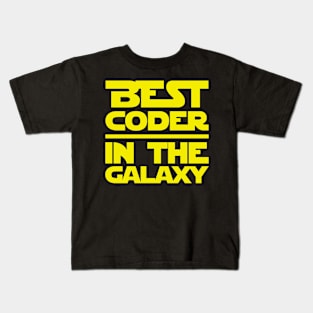 Best Coder In The Galaxy Kids T-Shirt